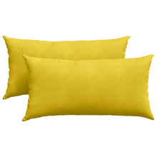 Sofa Kussens 2 pcs Geel 80 x 40 cm Katoen Stof