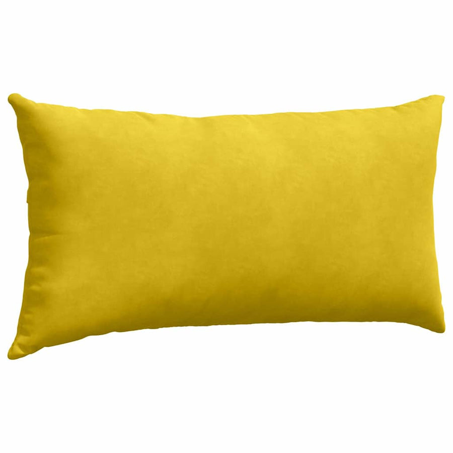 Sofa Kussens 2 pcs Geel 80 x 40 cm Katoen Stof
