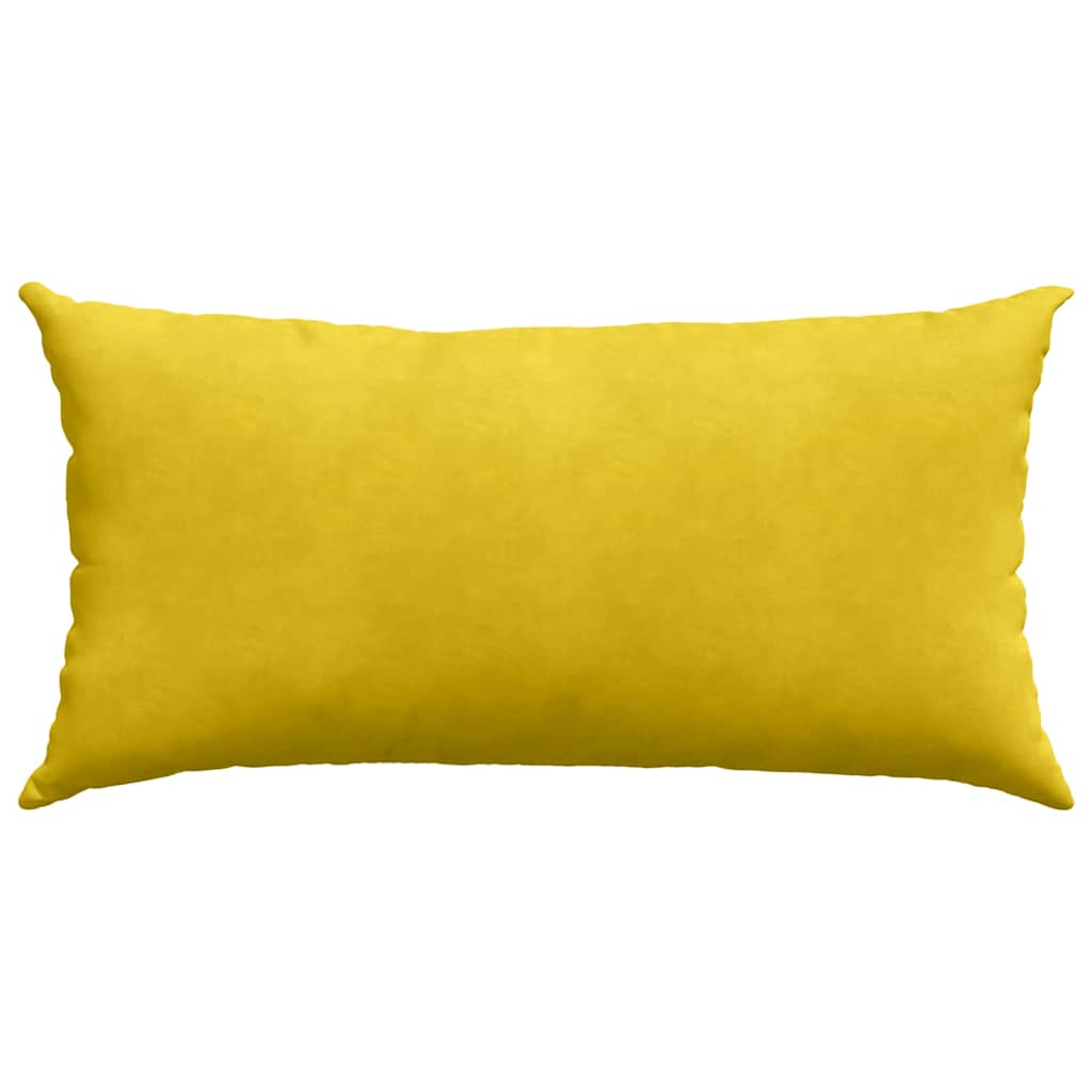Sofa Kussens 2 pcs Geel 80 x 40 cm Katoen Stof