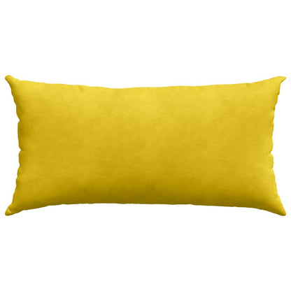 Sofa Kussens 2 pcs Geel 80 x 40 cm Katoen Stof