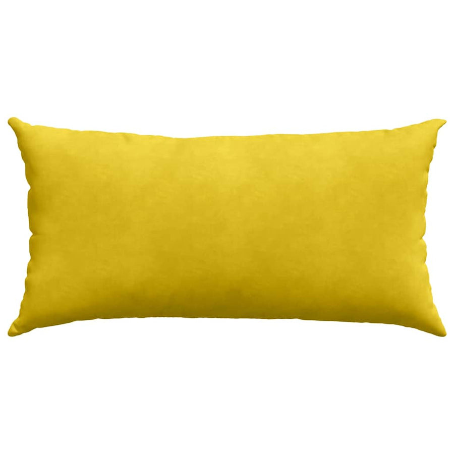 Sofa Kussens 2 pcs Geel 80 x 40 cm Katoen Stof