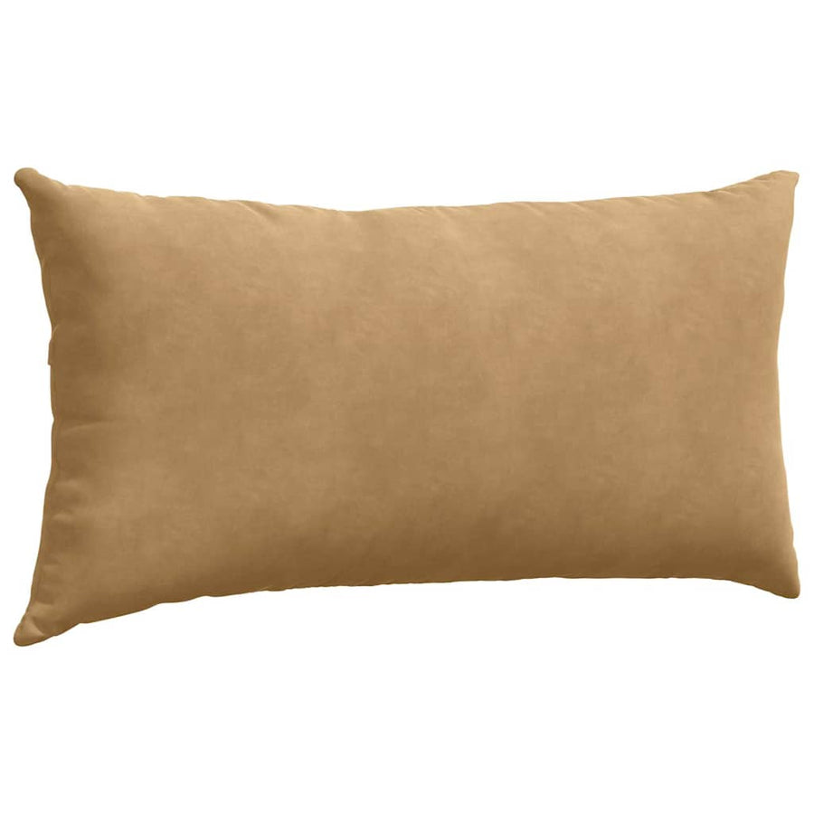 Sofa Kussens 2 pcs Bruin 80 x 40 cm Katoen Stof