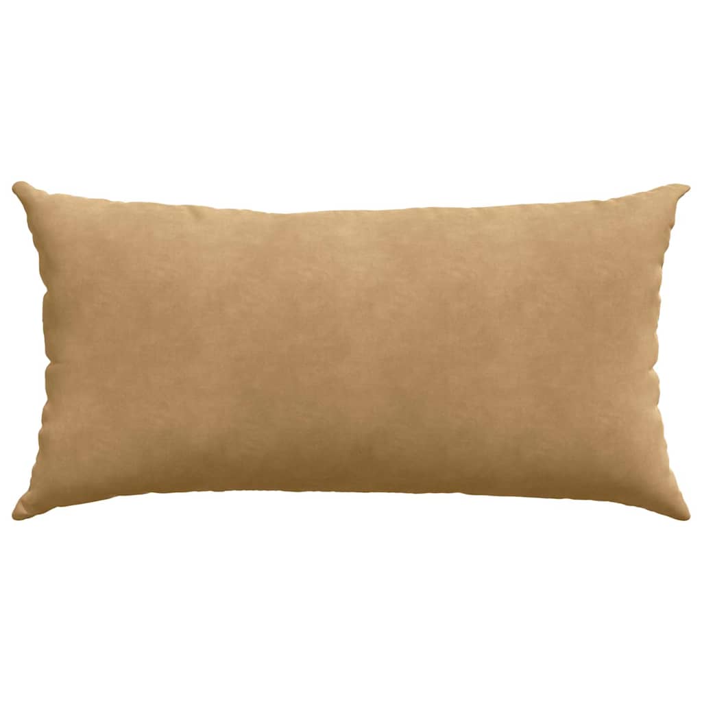 Sofa Kussens 2 pcs Bruin 80 x 40 cm Katoen Stof