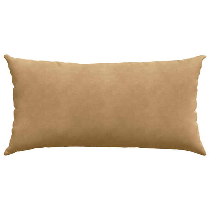 Sofa Kussens 2 pcs Bruin 80 x 40 cm Katoen Stof