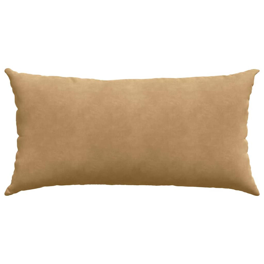 Sofa Kussens 2 pcs Bruin 80 x 40 cm Katoen Stof