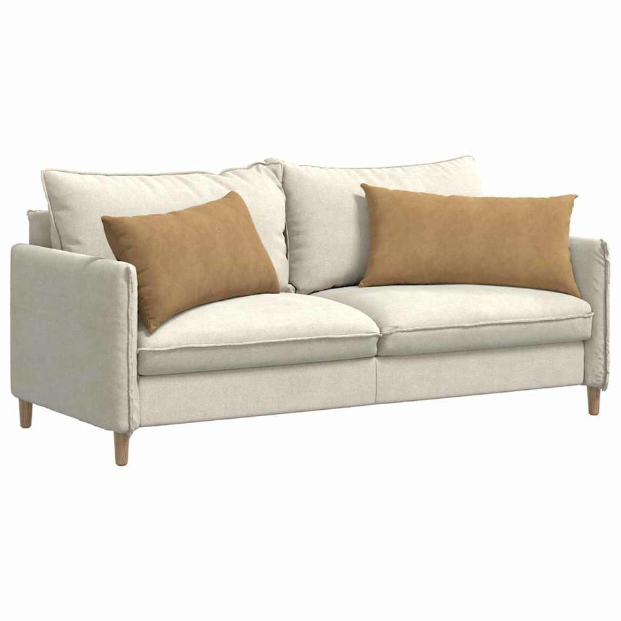 Sofa Kussens 2 pcs Bruin 80 x 40 cm Katoen Stof