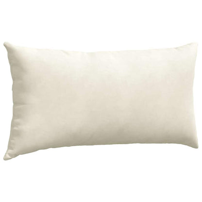 Sofa Kussens 2 pcs Crème 80 x 40 cm Katoen Stof