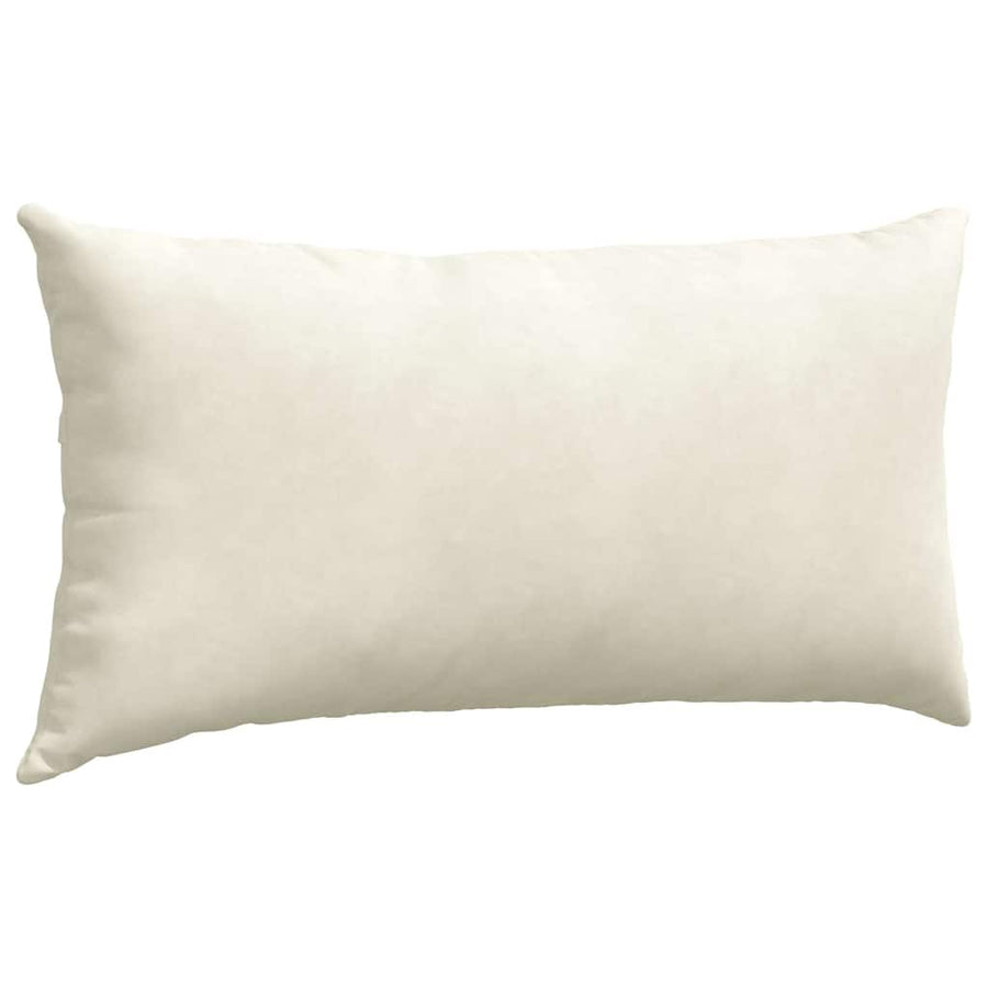 Sofa Kussens 2 pcs Crème 80 x 40 cm Katoen Stof