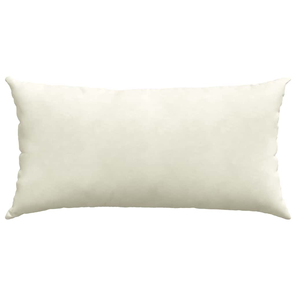 Sofa Kussens 2 pcs Crème 80 x 40 cm Katoen Stof
