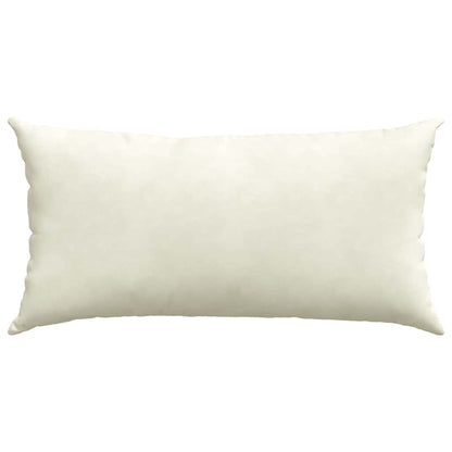 Sofa Kussens 2 pcs Crème 80 x 40 cm Katoen Stof