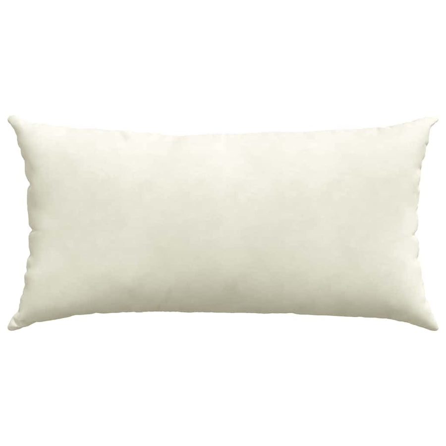 Sofa Kussens 2 pcs Crème 80 x 40 cm Katoen Stof