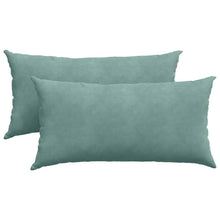 Sofa Kussens 2 pcs Zeegroen 80 x 40 cm Katoen Stof