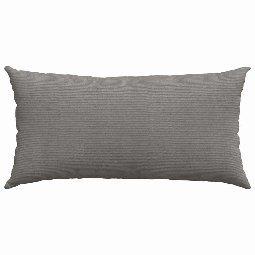 Sofa Kussens 2 pcs Lichtgrijs 80 x 40 cm Katoen Stof