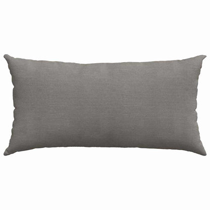 Sofa Kussens 2 pcs Lichtgrijs 80 x 40 cm Katoen Stof