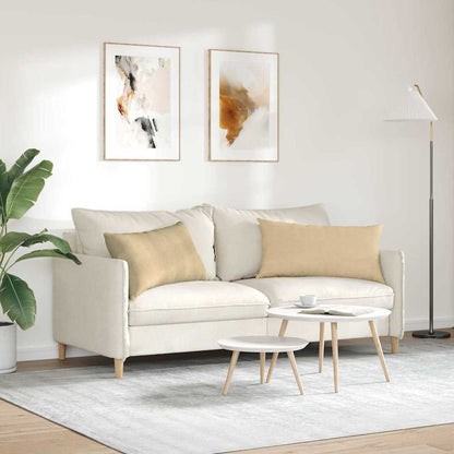 Sofa Kussens 2 pcs Grijs groen 80 x 40 cm Katoen Stof