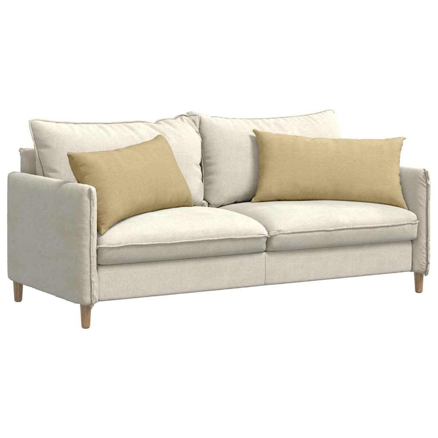 Sofa Kussens 2 pcs Grijs groen 80 x 40 cm Katoen Stof