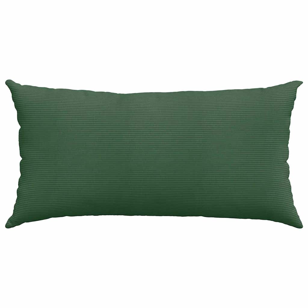 Sofa Kussens 2 pcs Donkergroen 80 x 40 cm Katoen Stof