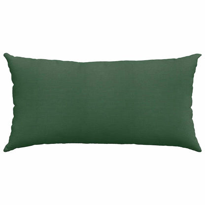 Sofa Kussens 2 pcs Donkergroen 80 x 40 cm Katoen Stof