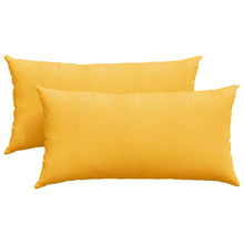 Sofa Kussens 2 pcs Lichtgeel 80 x 40 cm Katoen Stof