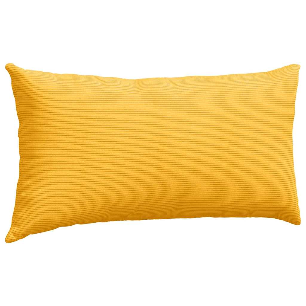 Sofa Kussens 2 pcs Lichtgeel 80 x 40 cm Katoen Stof