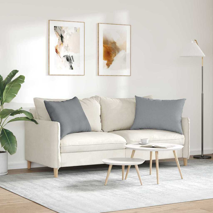 Sofa Kussens Lichtgrijs Stof