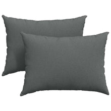 Sofa Kussens Donkergrijs Stof