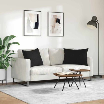 Sofa Kussens Zwart Stof