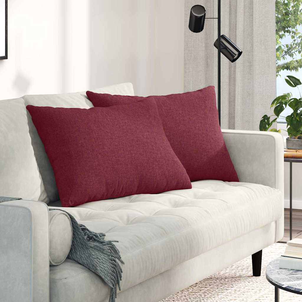 Sofa Kussens Wijnrood Stof