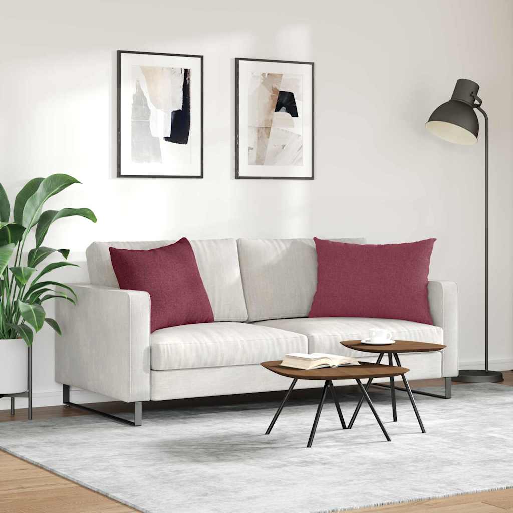 Sofa Kussens Wijnrood Stof