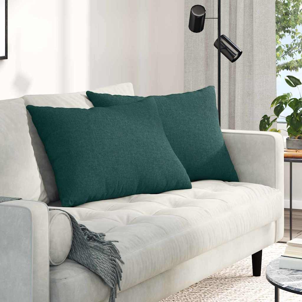 Sofa Kussens Donkergroen Stof