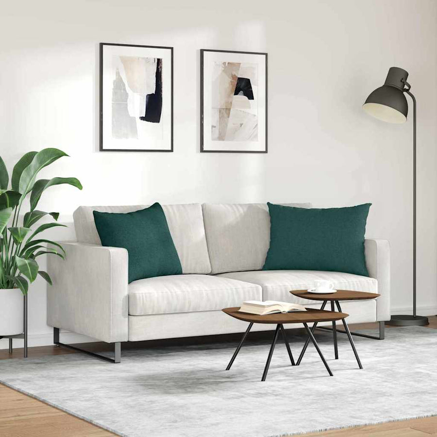Sofa Kussens Donkergroen Stof