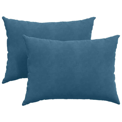 Sofa Kussens 2 pcs Blauw 70 x 50 cm Katoen Stof