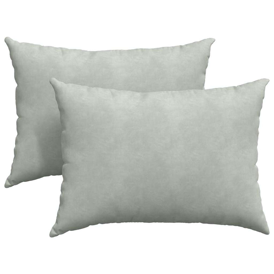 Sofa Kussens 2 pcs Lichtgrijs 70 x 50 cm Katoen Stof