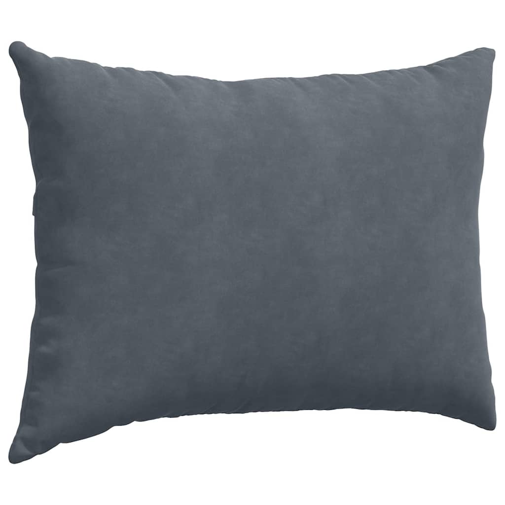 Sofa Kussens 2 pcs Donkergrijs 70 x 50 cm Katoen Stof
