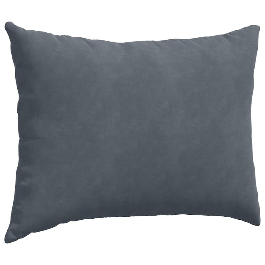 Sofa Kussens 2 pcs Donkergrijs 70 x 50 cm Katoen Stof