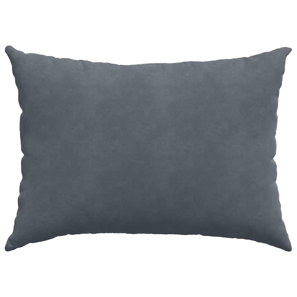 Sofa Kussens 2 pcs Donkergrijs 70 x 50 cm Katoen Stof