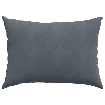 Sofa Kussens 2 pcs Donkergrijs 70 x 50 cm Katoen Stof
