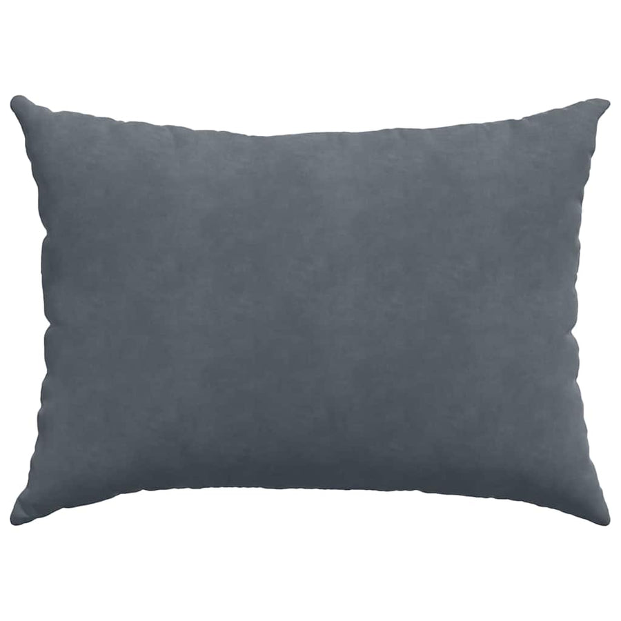 Sofa Kussens 2 pcs Donkergrijs 70 x 50 cm Katoen Stof