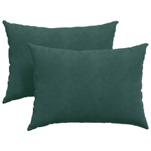 Sofa Kussens 2 pcs Donkergroen 70 x 50 cm Katoen Stof