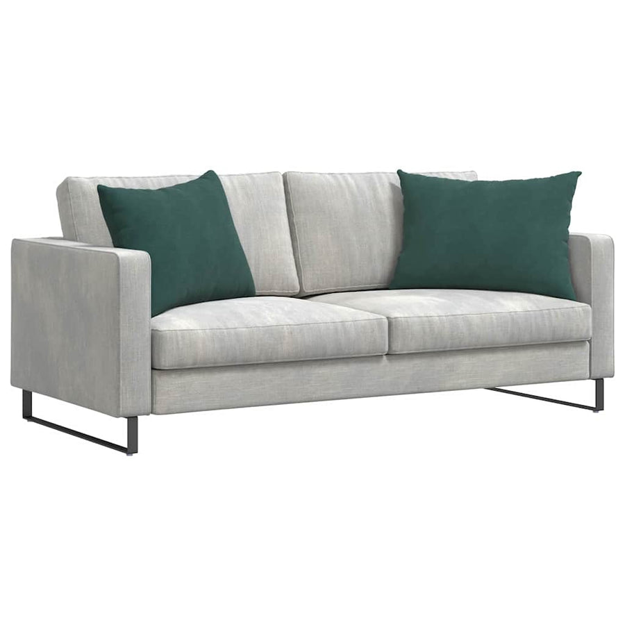 Sofa Kussens 2 pcs Donkergroen 70 x 50 cm Katoen Stof
