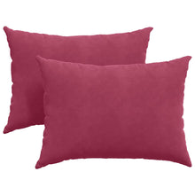 Sofa Kussens 2 pcs Wijnrood 70 x 50 cm Katoen Stof