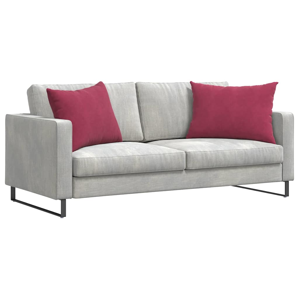Sofa Kussens 2 pcs Wijnrood 70 x 50 cm Katoen Stof