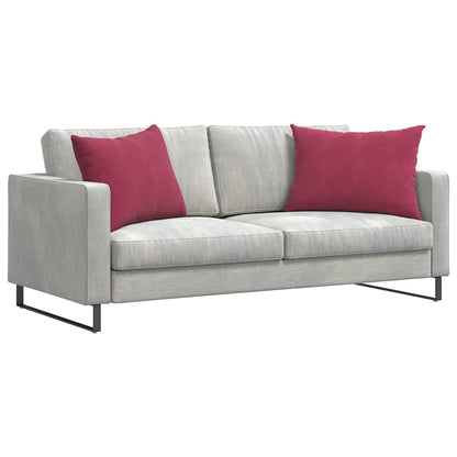 Sofa Kussens 2 pcs Wijnrood 70 x 50 cm Katoen Stof