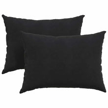 Sofa Kussens 2 pcs Zwart 70 x 50 cm Katoen Stof