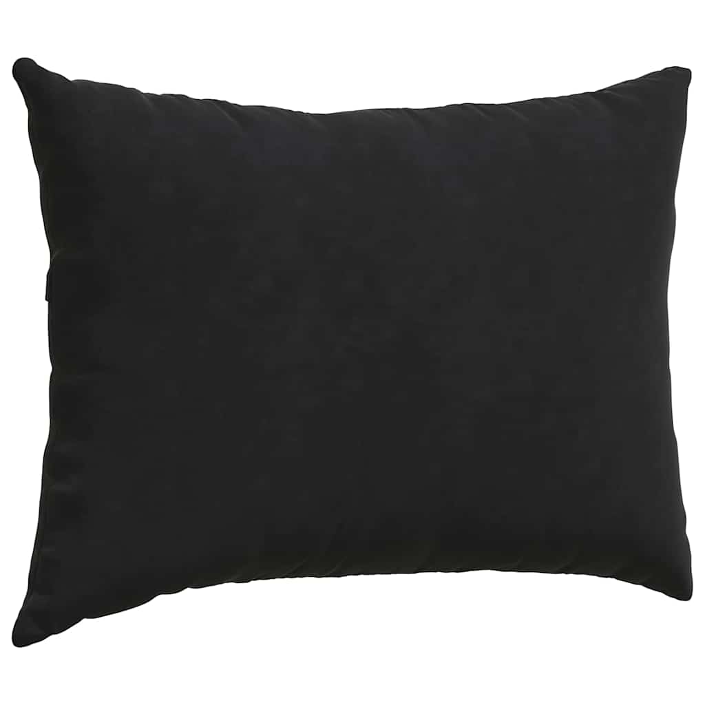 Sofa Kussens 2 pcs Zwart 70 x 50 cm Katoen Stof
