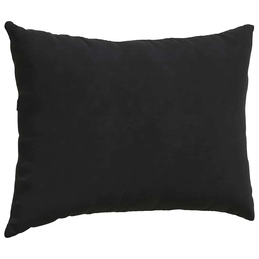 Sofa Kussens 2 pcs Zwart 70 x 50 cm Katoen Stof