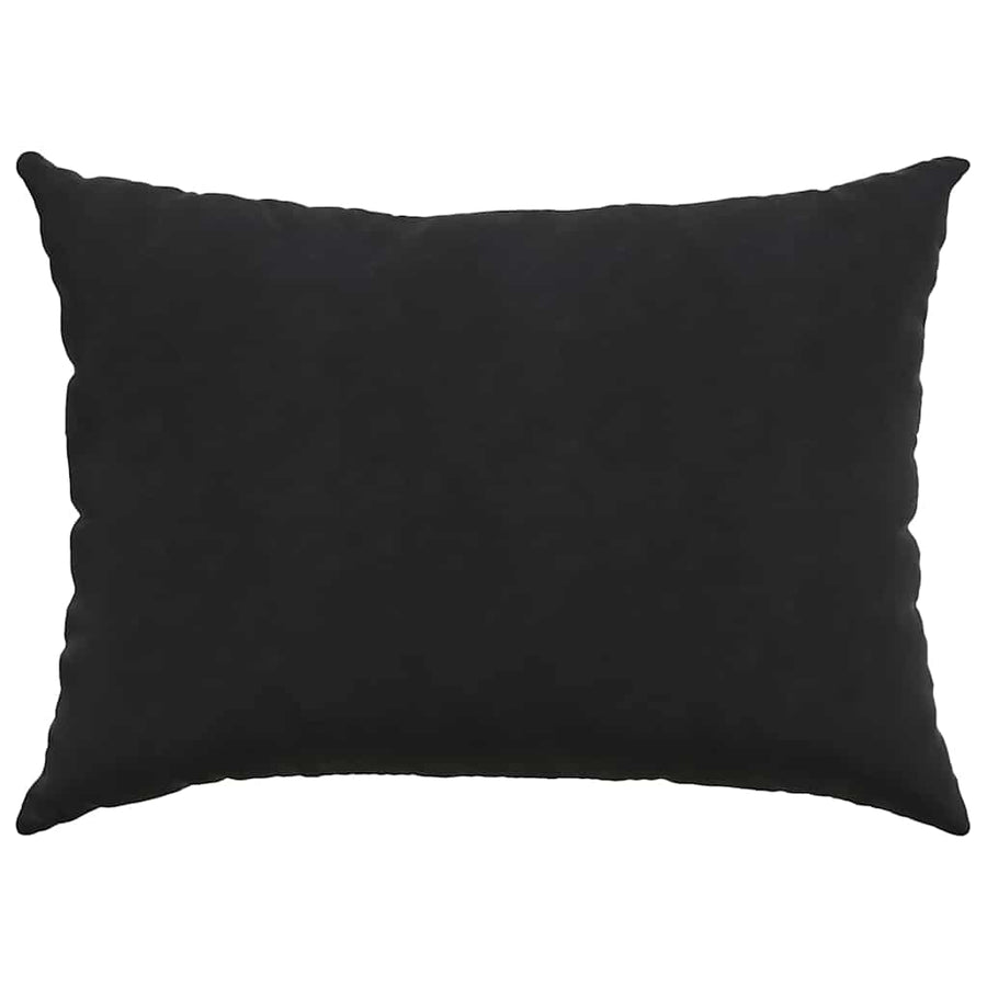Sofa Kussens 2 pcs Zwart 70 x 50 cm Katoen Stof