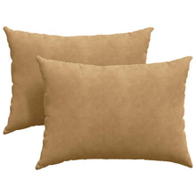 Sofa Kussens 2 pcs Bruin 70 x 50 cm Katoen Stof