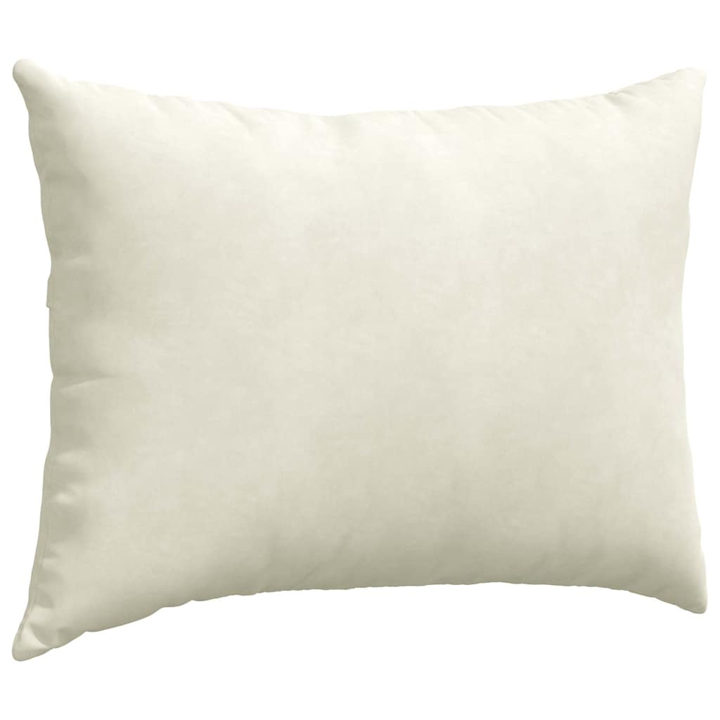Sofa Kussens 2 pcs Crème 70 x 50 cm Katoen Stof