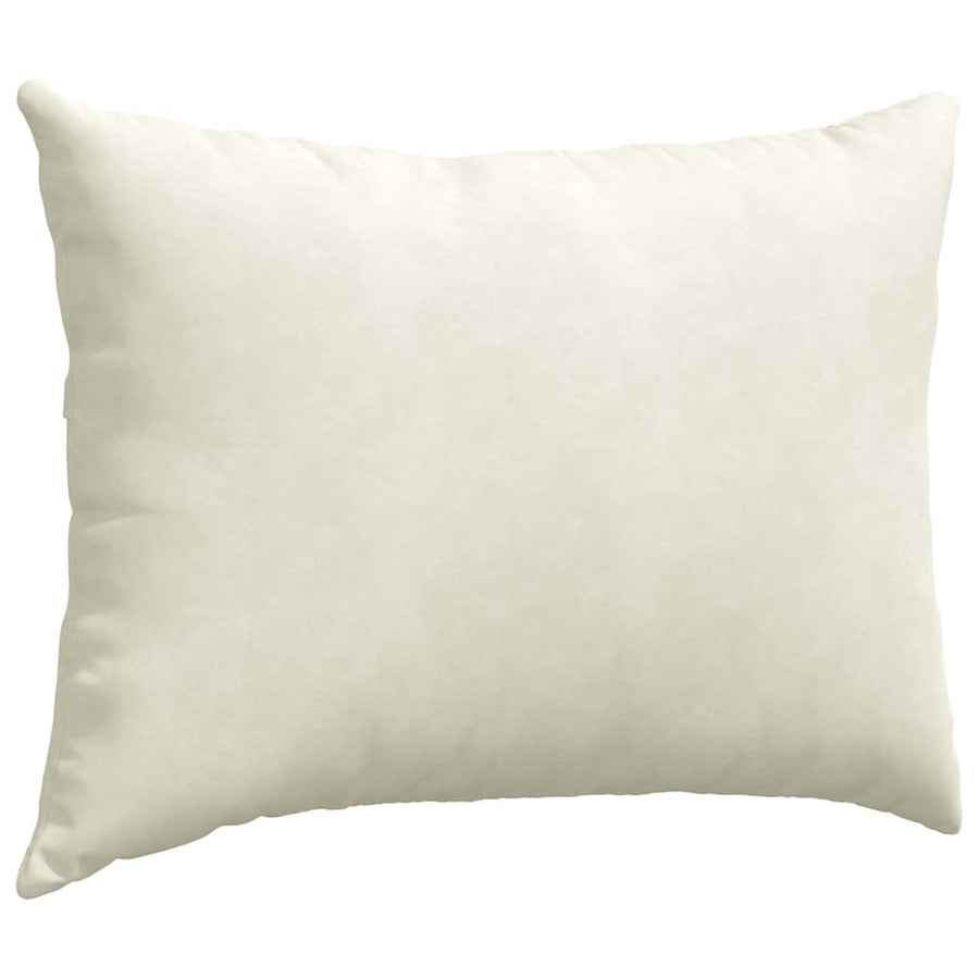 Sofa Kussens 2 pcs Crème 70 x 50 cm Katoen Stof